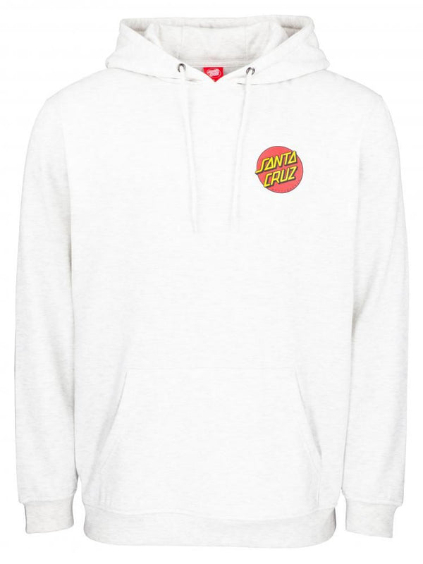 Santa Cruz Hood Classic Dot Chest Hood - Athletic Heather - Skatewarehouse.co.uk
