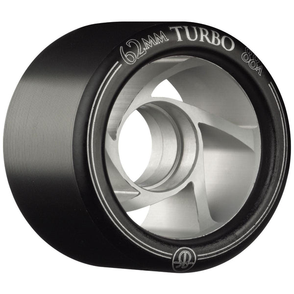 Rollerbones - Turbo Alu Hub Black (8) - / 88a Skateboard Wheels - 62mm