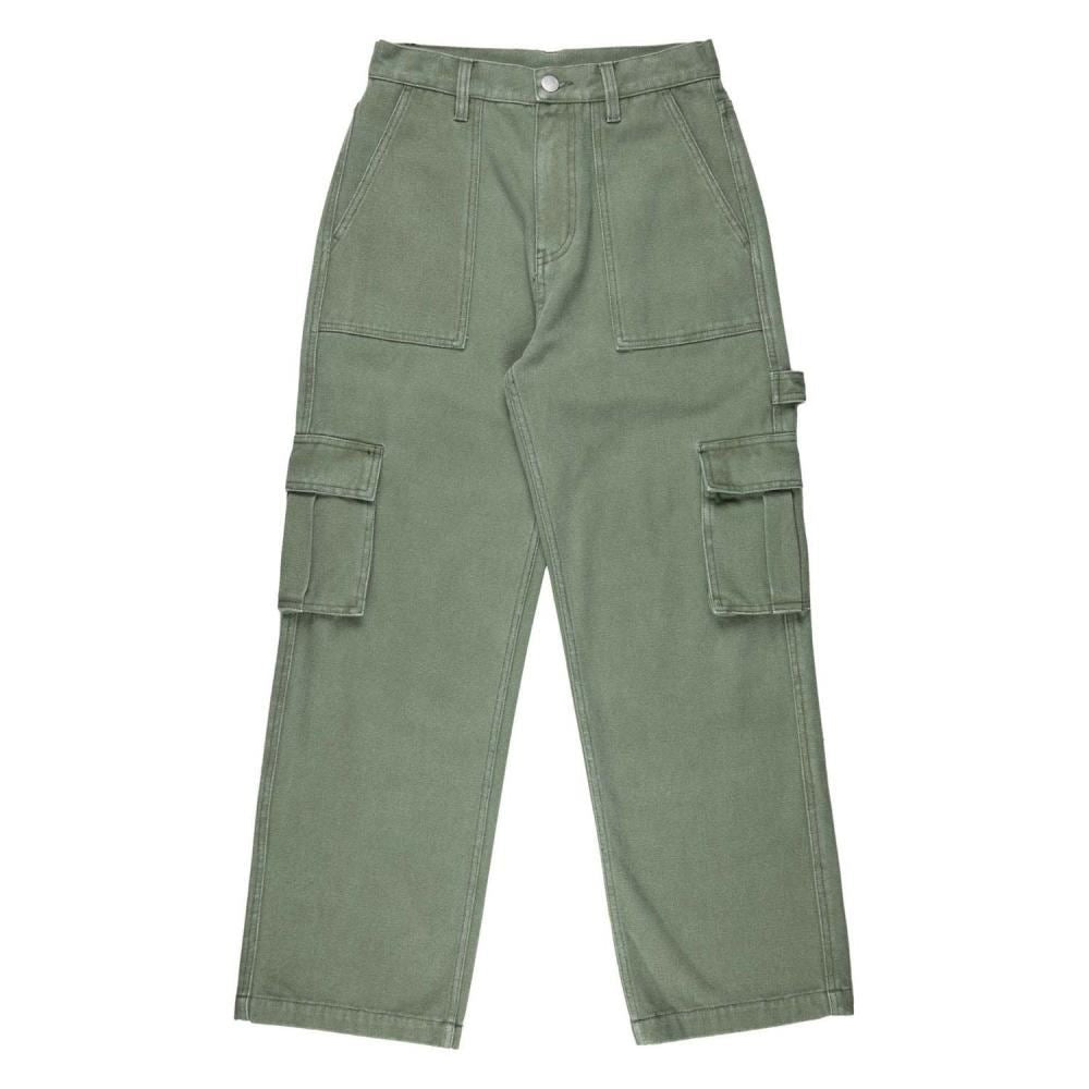 Santa Cruz Womens Pant Workers Cargo Pant - Pale Sage Wash - Skatewarehouse.co.uk