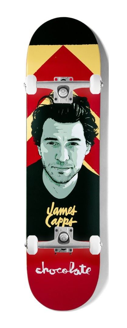 Chocolate Hecox Portrait James Capps x Venom Custom Complete Skateboard - 8.0