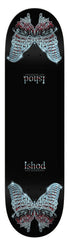 Real Ishod Mariposa Chrome Redux - Twin Tail - Dbx (Black) Skateboard Deck - 8.3" - Skatewarehouse.co.uk