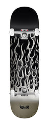 Real Nicole Flames Redux Twin Nose (Silver) x Venom Custom Complete Skateboard - 8.5"