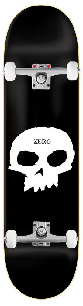 Zero Skateboards Zero Single Skull Blk/Wht  x Venom Skateboards Core Custom Complete Skateboard - 8.0"