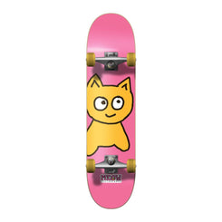 Meow Big Cat Soft Top Pink Complete Skateboard - 7.25"