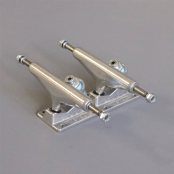Picture Metal Custom Set (Silver OG) Skateboard Trucks - 5.0