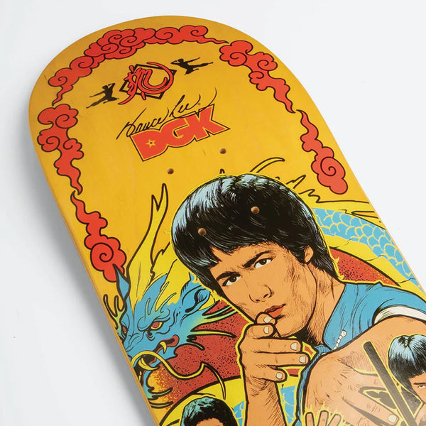 DGK x Bruce Lee 'Fury' Yellow Skateboard Deck - 8.1