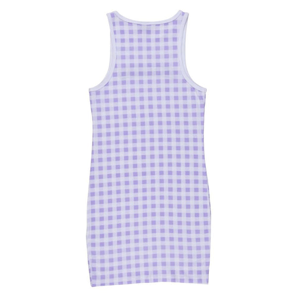 Santa Cruz Womens Dress Arch Strip Dress - Lilac Gingham - Skatewarehouse.co.uk