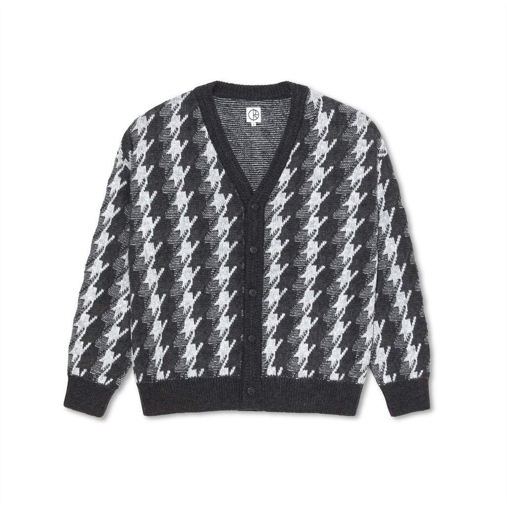 Louis Cardigan Houndstooth (Grey)