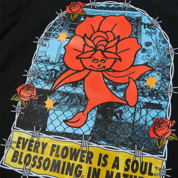 HUF Flower District SS Tee (Black)