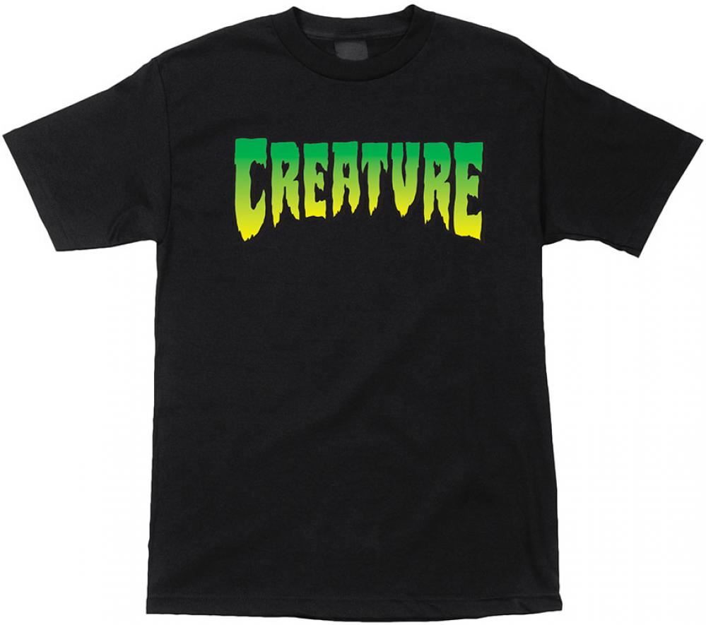 Creature T-Shirt Creature Logo - Black - Skatewarehouse.co.uk