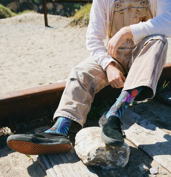 Merge4 Elephant Blue Bad Otis Classic Crew Socks - Skatewarehouse.co.uk