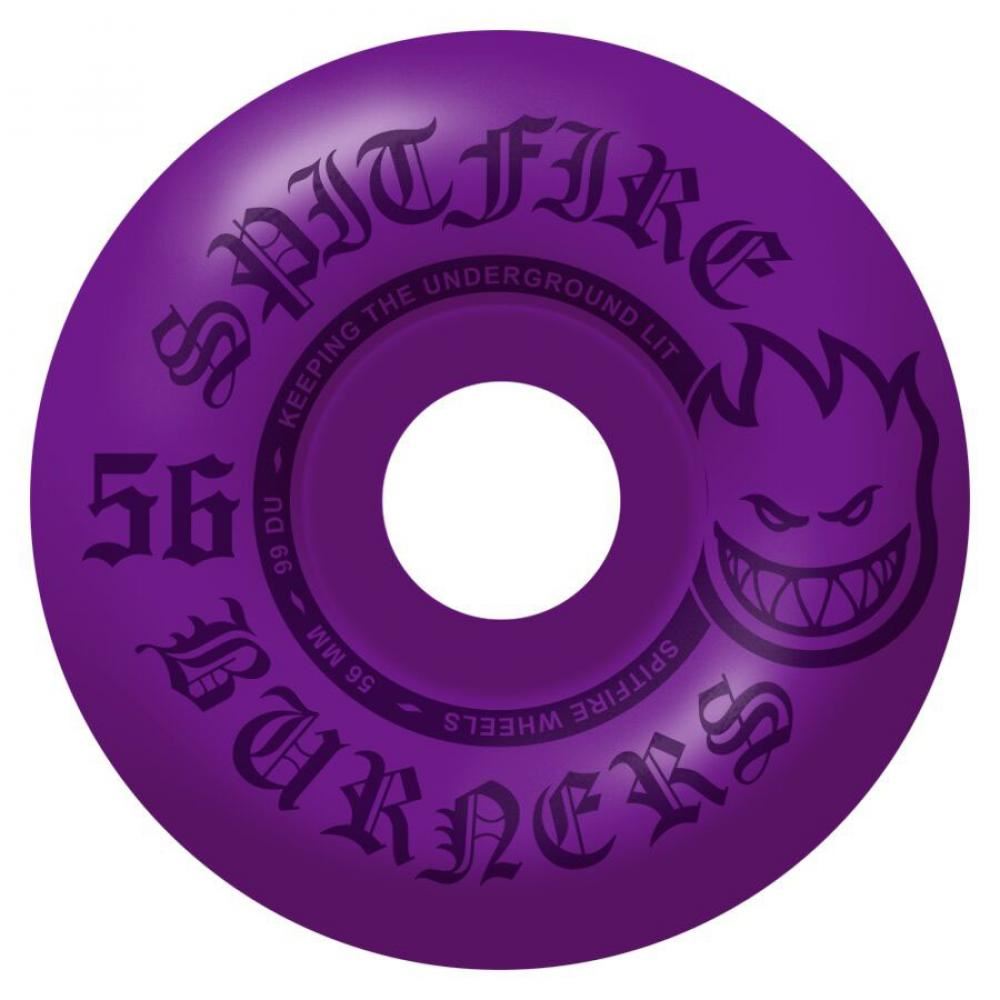 Spitfire Skateboard Wheels 99 Du Burners Bighead Purple - Purple - Skatewarehouse.co.uk