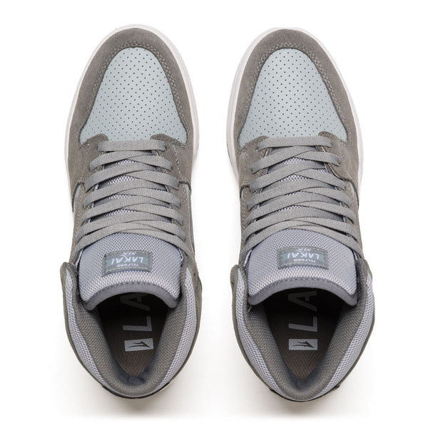 Lakai Telford Skate Shoes - Grey / Light Grey - Skatewarehouse.co.uk