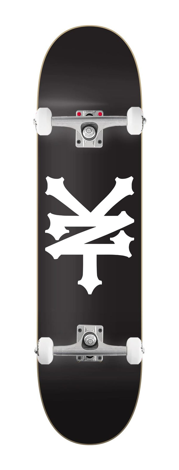 Zoo York OG 95 Crackerjack Deck Black/White x Venom Skateboards Core Custom Complete Skateboard - 8.0