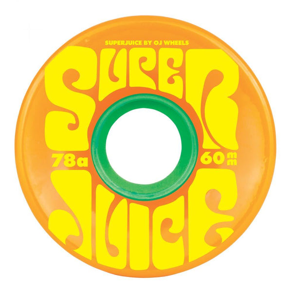 OJ Soft Skateboard Wheels Super Juice 78a - Citrus - Skatewarehouse.co.uk