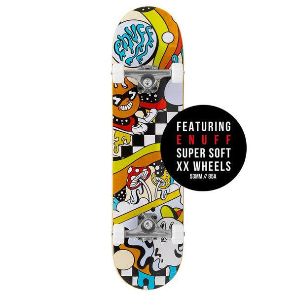 Enuff Meltworld Dazed Complete Skateboard Bundle - 7.75