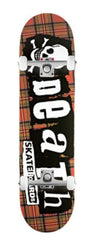 Death Punk Tartan x Venom Custom Complete Skateboard - 8"