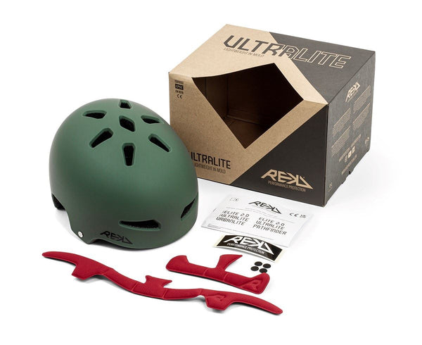REKD Ultralite In-Mold Helmet - Green - Skatewarehouse.co.uk