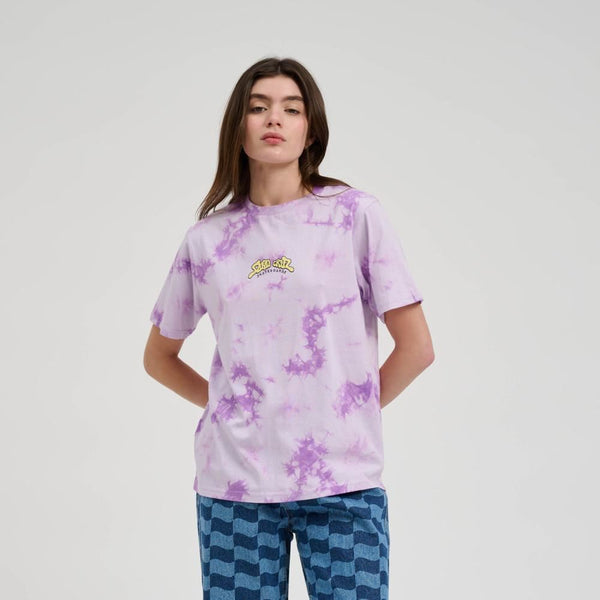 Santa Cruz Womens T-Shirt Winkowski 8Baller Surf T-Shirt - Lavender Tie Dye - Skatewarehouse.co.uk