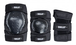 Bullet Triple Padset Standard Combo Adult - Black - Skatewarehouse.co.uk
