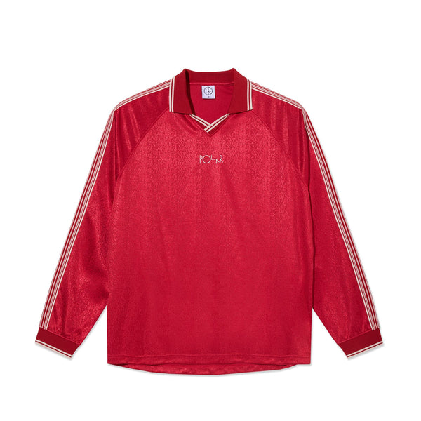 Polar Skate Co Davie LS Shirt (Red) - XL