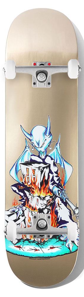 Cash Only Philly Santosuosso 'Gargoyle' x Venom Custom Complete Skateboard - 8.25