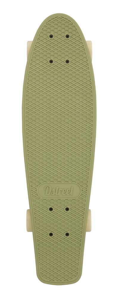D Street Cruiser Army Green Complete Cruiser Skateboard - 6.9
