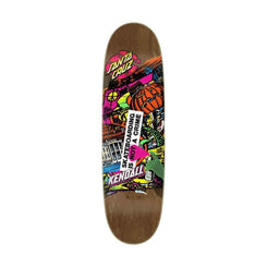 Santa Cruz VX Kendall Street Art Collage Skateboard Deck - 9.0"