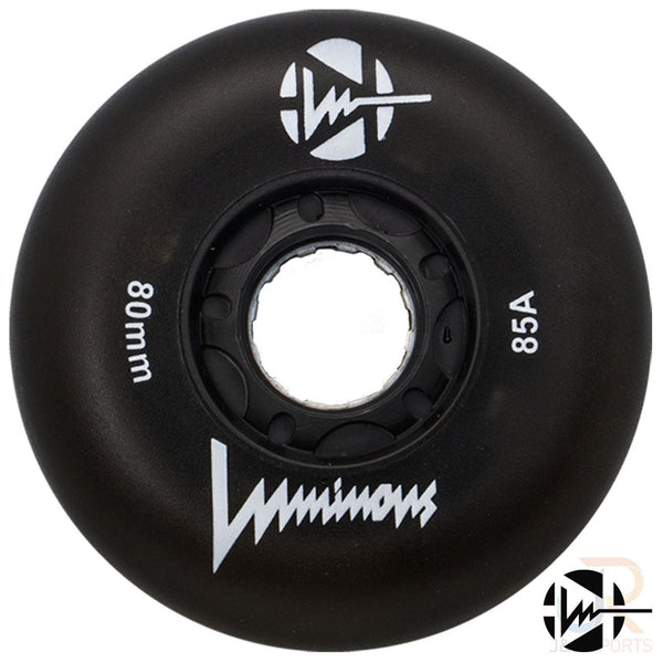 Luminous Led Inline Wheel (Set of 4 Wheels) - Black - 80Mm/85A - Skatewarehouse.co.uk