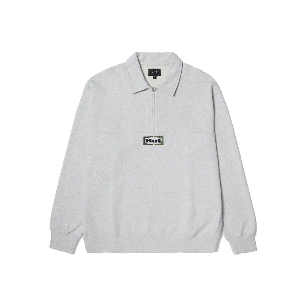 Slate Quarter Zip Fleece (Heather Grey)