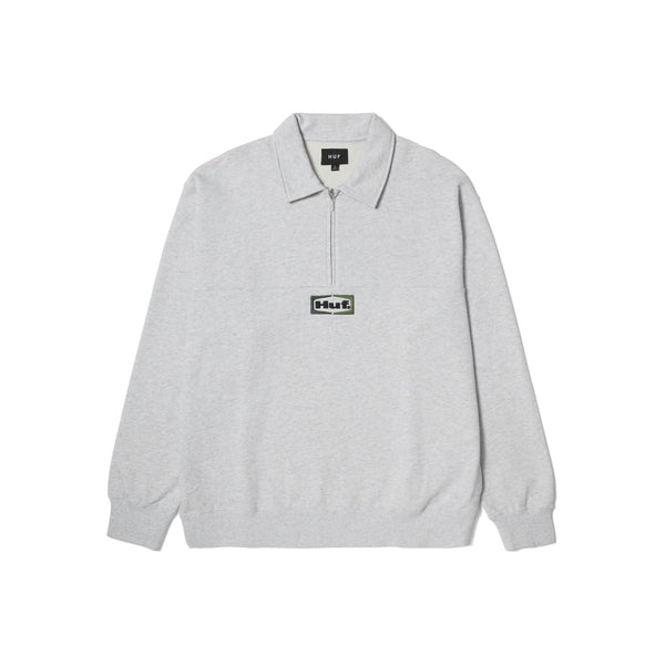 Slate Quarter Zip Fleece (Heather Grey)