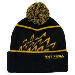 Anti Hero Eagle Pom Beanie (Black / Yellow) - One Size
