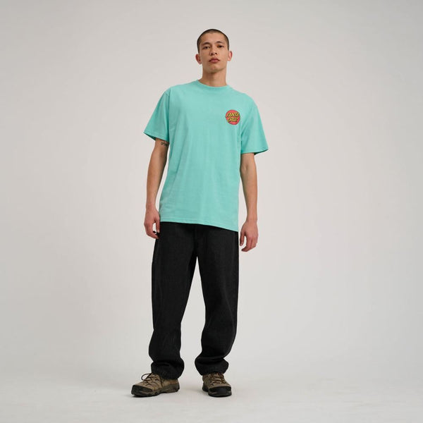 Santa Cruz T-Shirt Classic Dot Chest T-Shirt - Pool Blue - Skatewarehouse.co.uk