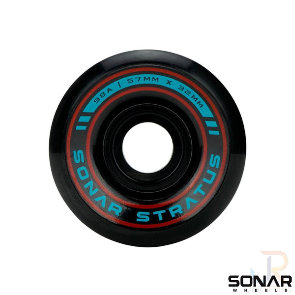 Sonar (4) Stratus - Black - / 98a Skateboard Wheels - 57mm
