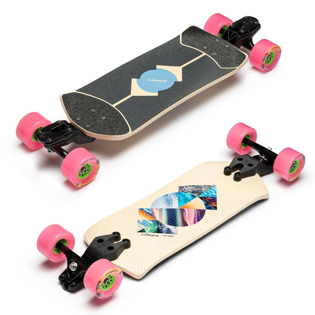 Loaded Boards Fathom Strata - Carving - Bee's Knees Pink Longboard Complete