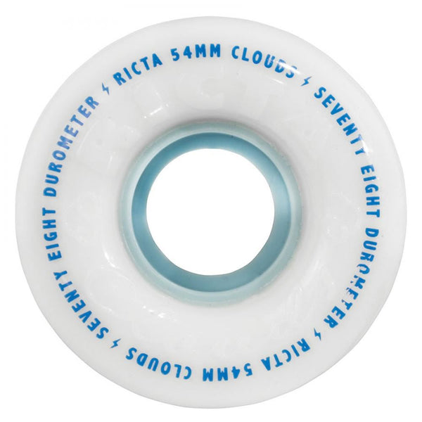 Ricta Skateboard Wheels Clouds 78a - White / Blue - Skatewarehouse.co.uk