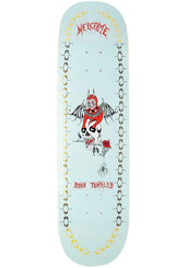 Welcome Skateboards Angel - Ryan Townley Pro Model on Enera (Light Teal/Gold Foil) Skateboard Deck - 8.6"
