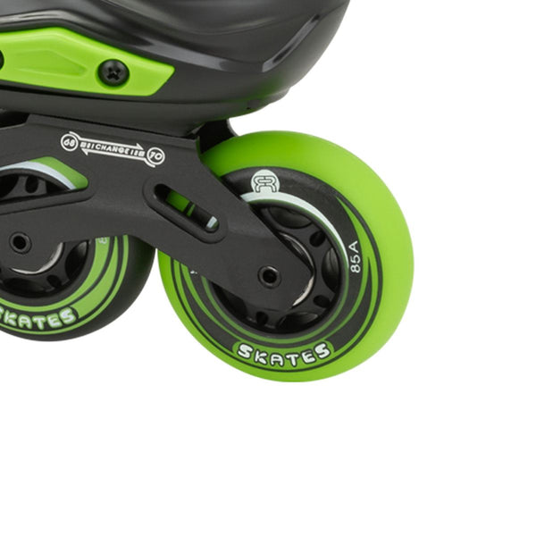 FR EZX Adjustable In-Line Skates - Black / Lime
