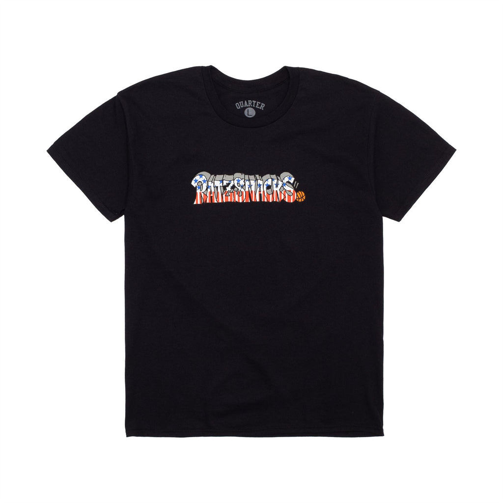 Quartersnacks Rat Ratz Script Tee (Black) - L