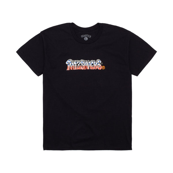 Quartersnacks Rat Ratz Script Tee (Black) - L
