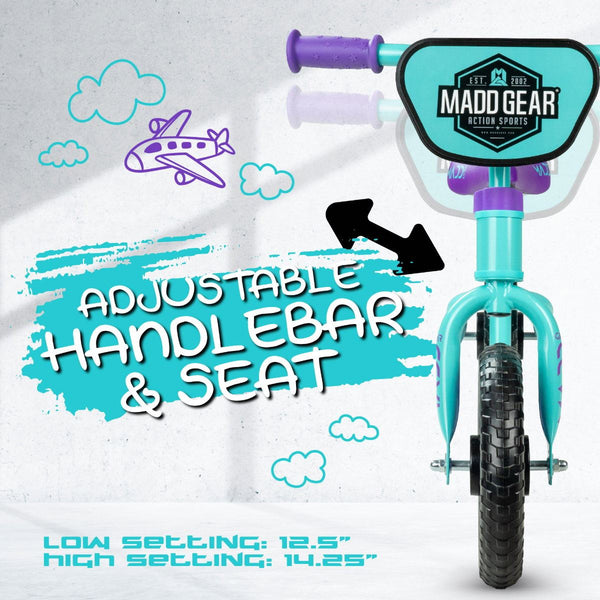Madd MY 1st Bmx Balance Bike - Teal / Purple Accessories