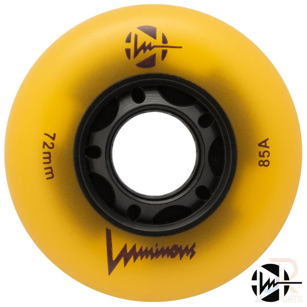 Luminous Led Inline Wheel (Set of 4 Wheels) - Sunray Glow - 72Mm/85A - Skatewarehouse.co.uk