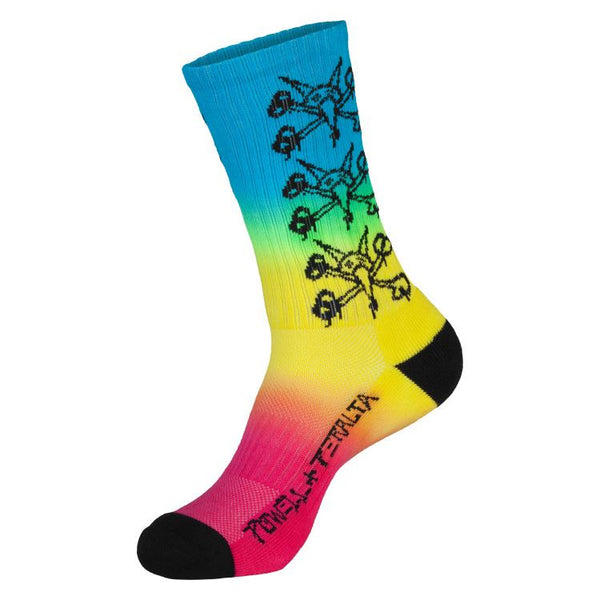 Powell Peralta Vato Rats Cotton Socks Rasta Fade