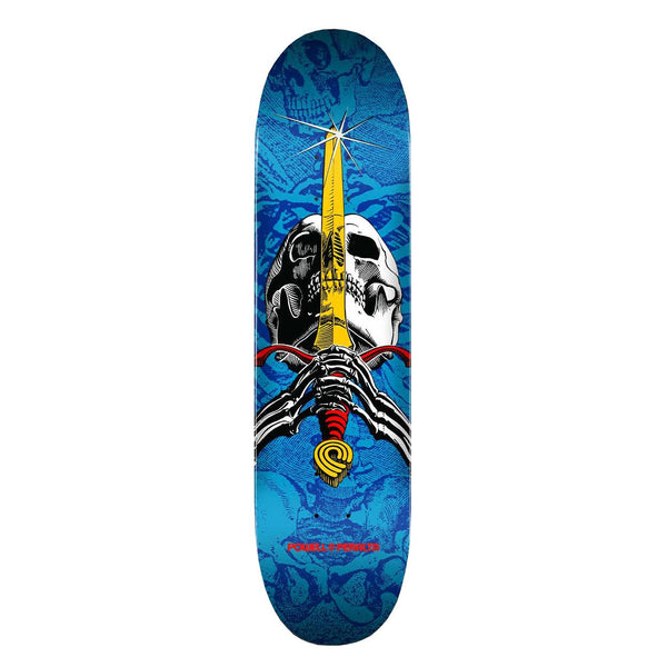 Powell Peralta Skull & Sword • Blue • x Skateboard Deck - 7.5
