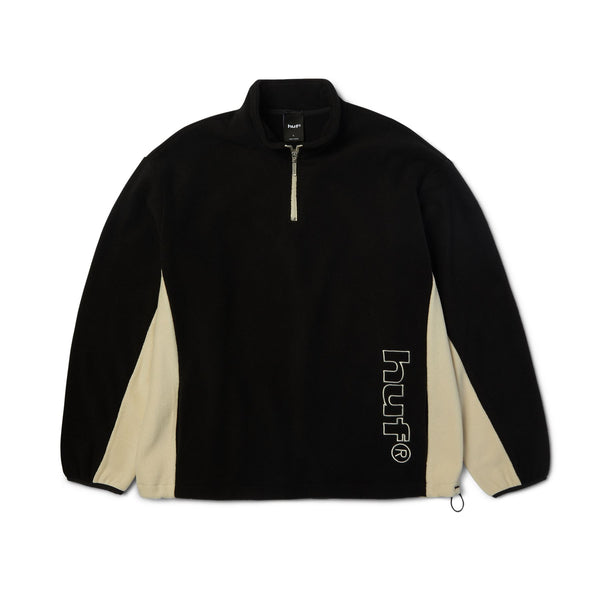 HUF Basecamp Quarter Zip Polar Fleece (Black)