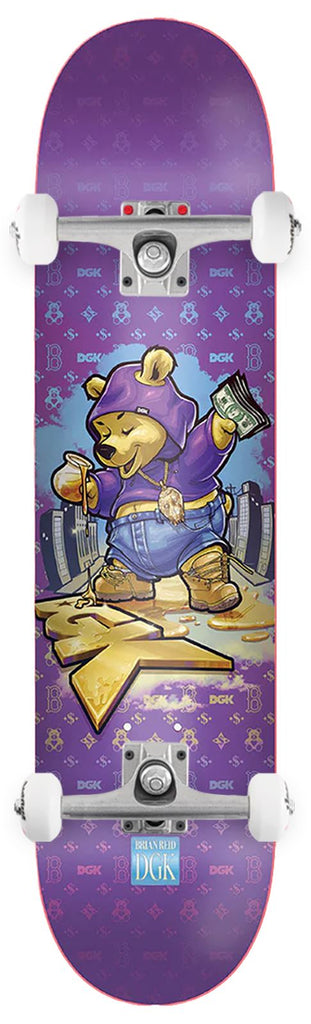 DGK Brian Reid 'Goldie' Purple x Venom Custom Complete Skateboard - 8.38"
