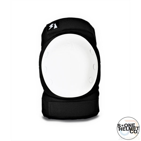 S1 Park Knee Pads - Black w / White Caps