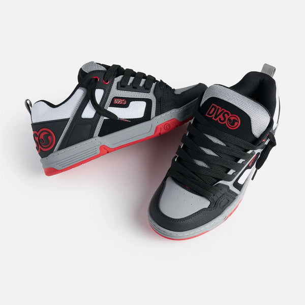 DVS Comanche Skate Shoes Black White Charcoal