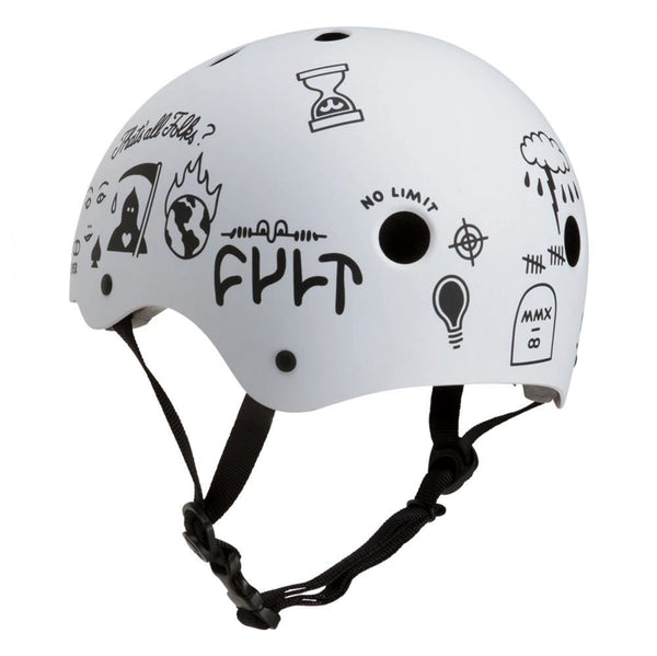 Pro-Tec Helmet Classic Cert Cult - White - Skatewarehouse.co.uk
