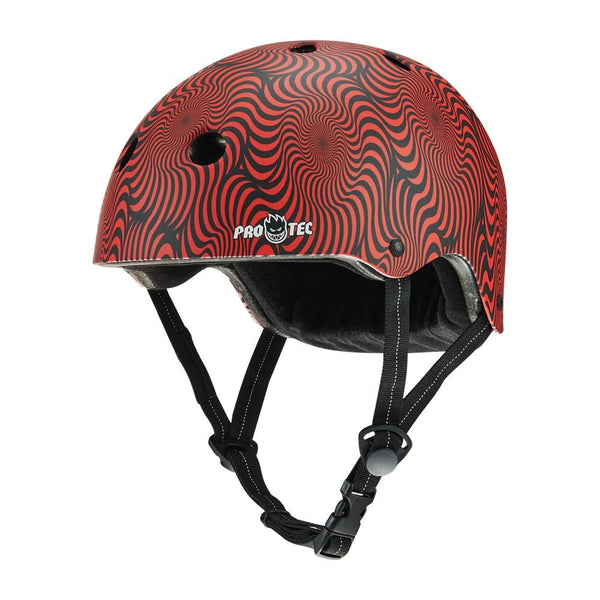 Pro-Tec Helmet X Spitfire Low Pro - Red Swirl - Skatewarehouse.co.uk